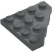 LEGO Dark Stone Gray Wedge Plate 4 x 4 Corner (30503)