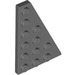 LEGO Dark Stone Gray Wedge Plate 4 x 6 Wing Right (48205)