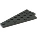 LEGO Donker Steengrijs Wig Plaat 4 x 8 Vleugel Links met onderkant Stud Notch (3933)
