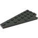 LEGO Dark Stone Gray Wedge Plate 4 x 8 Wing Left with Underside Stud Notch (3933 / 45174)