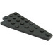 LEGO Dark Stone Gray Wedge Plate 4 x 8 Wing Right with Underside Stud Notch (3934)