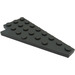 LEGO Dark Stone Gray Wedge Plate 4 x 8 Wing Right with Underside Stud Notch (3934 / 45175)