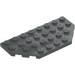 LEGO Dark Stone Gray Wedge Plate 4 x 8 with Corners (68297)