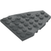 LEGO Dark Stone Gray Wedge Plate 7 x 6 with Stud Notches (50303)