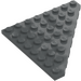 LEGO Dark Stone Gray Wedge Plate 8 x 8 Corner (30504)