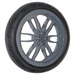 LEGO Dark Stone Gray Wheel 75 x 17mm with Motorcycle Tire 94.2 x 20