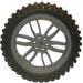 LEGO Dunkles Steingrau Wheel 75 x 17mm with Motorcycle Tyre Ø 100,6