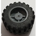 LEGO Ciemny kamienny szary Wheel Hub 14.8 x 16.8 with Centre Groove with Black Tire 30.4 x 14