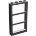 LEGO Dark Stone Gray Window 1 x 4 x 6 with 3 Panes (6160)