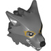 LEGO Dark Stone Gray Wolf Head with Glasses (49093)