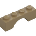 LEGO Mörk Gulbrun Båge 1 x 4 (3659)