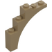 LEGO Tan Foncé Arche 1 x 5 x 4 Arc régulier, dessous non renforcé (2339 / 14395)