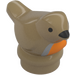LEGO Dark Tan Bird with Black Beak with Gray and Orange Chest (41835 / 114893)