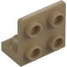 LEGO Mørk beige Brakett 1 x 2 - 2 x 2 Opp (99207)