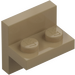 LEGO Beige scuro Staffa 1 x 2 con Verticale Piastrella 2 x 2 (41682)