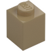 LEGO Dunkel Beige Stein 1 x 1 (3005 / 30071)