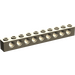 LEGO Dark Tan Brick 1 x 10 with Holes (2730)
