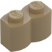 LEGO Dark Tan Brick 1 x 2 Log (30136)