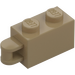 LEGO Beige scuro Mattoncino 1 x 2 con Cerniera Shaft (Albero a filo) (34816)