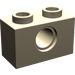 LEGO Dunkel Beige Backstein 1 x 2 mit Loch (3700)