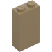 LEGO Mørk beige Kloss 1 x 2 x 3 (22886)