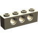 LEGO Donker Zandbruin Steen 1 x 4 met Gaten (3701)