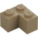 LEGO Tmavě žlutohnědá Kostka 2 x 2 Roh (2357)