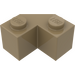 LEGO Donker zandbruin Steen 2 x 2 Facet (87620)