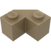 LEGO Dark Tan Brick 2 x 2 Facet (87620)