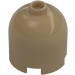 LEGO Dark Tan Brick 2 x 2 x 1.7 Round Cylinder with Dome Top (26451 / 30151)