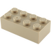 LEGO Tmavě žlutohnědá Kostka 2 x 4 (3001 / 72841)