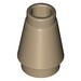 LEGO Dark Tan Cone 1 x 1 with Top Groove (59900)