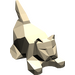 LEGO Donker Zandbruin Crouching Kat (6251)