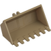 LEGO Dark Tan Excavator Bucket 3 x 6 with Click Hinge 2-Finger (21709 / 30394)