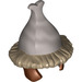 LEGO Dark Tan Helmet with Brim with Reddish Brown Side Flaps and Silver Top with Spade  (16188)