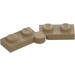 LEGO Dunkel Beige Scharnier Platte 1 x 4 (1927 / 19954)