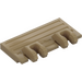 LEGO Dark Tan Hinge Train Gate 2 x 4 Locking Dual 2 Stubs with Rear Reinforcements (44569 / 52526)