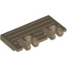 LEGO Beige scuro Cerniera Treno Gate 2 x 4 Bloccante Dual 2 Innesti senza rinforzi posteriori (92092)