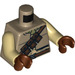 LEGO Donker Zandbruin Kithaba Torso (973 / 76382)