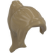 LEGO Dark Tan Long Ponytail with Side Bangs (62696 / 88426)