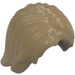 LEGO Dark Tan Mid-Length Tousled Hair with Center Parting (8281 / 88283)