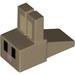 LEGO Dark Tan Minecraft Rabbit Head with Black Eyes (1019 / 37086)