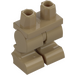 LEGO Mørk beige Minifigur Bøyd Ben (24323)