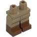 LEGO Beige scuro Minifigure Fianchi e gambe con Reddish Marrone Boots (21019 / 77601)