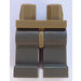 LEGO Dark Tan Minifigure Hips with Dark Gray Legs (3815)