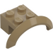 LEGO Beige scuro Parafango Mattoncino 2 x 4 x 1 con Ruota Arco (28579 / 98282)