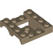 LEGO Donker Zandbruin Spatbord Voertuig Basis 4 x 4 x 1.3 (24151)