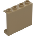 LEGO Dark Tan Panel 1 x 4 x 3 with Side Supports, Hollow Studs (35323 / 60581)