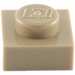 LEGO Dunkel Beige Platte 1 x 1 (3024 / 30008)