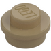 LEGO Tan Foncé assiette 1 x 1 Rond (6141 / 30057)